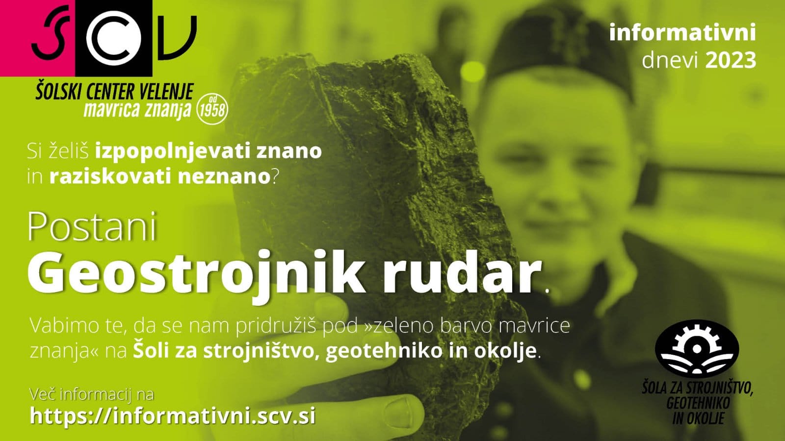 Informativna dneva Šole za strojništvo, geotehniko in okolje 2023